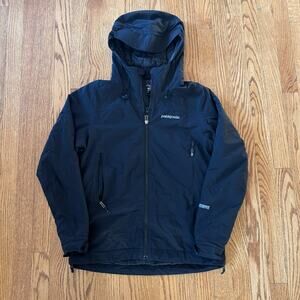 Women’s Patagonia Black Winter Sun Hoody Zip Up Ski Outdoor Jacket Sz Small S